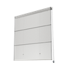 2330MR-Chain controlled fabric hard Roman blinds (open pole)