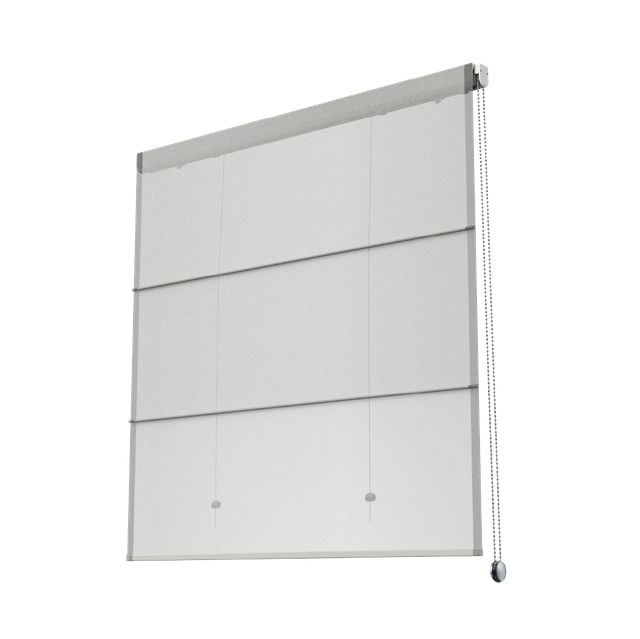 2330MR-Chain controlled fabric hard Roman blinds (open pole)